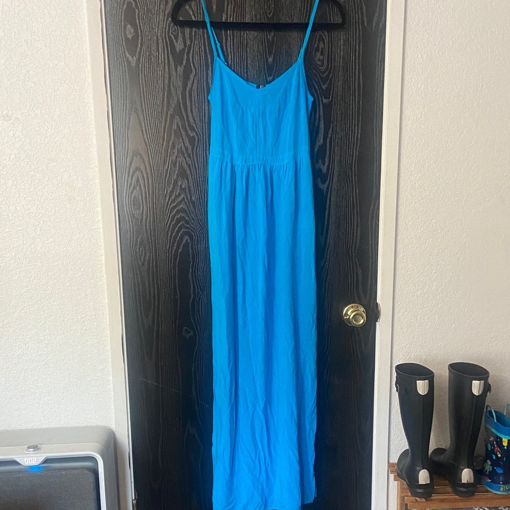 Splendid Vibrant Turquoise Maxi Dress Size Extra Small